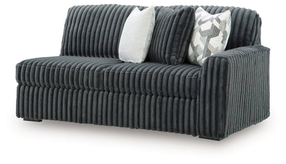 Midnight-Madness Gunmetal Right-Arm Facing Sofa - 9810567