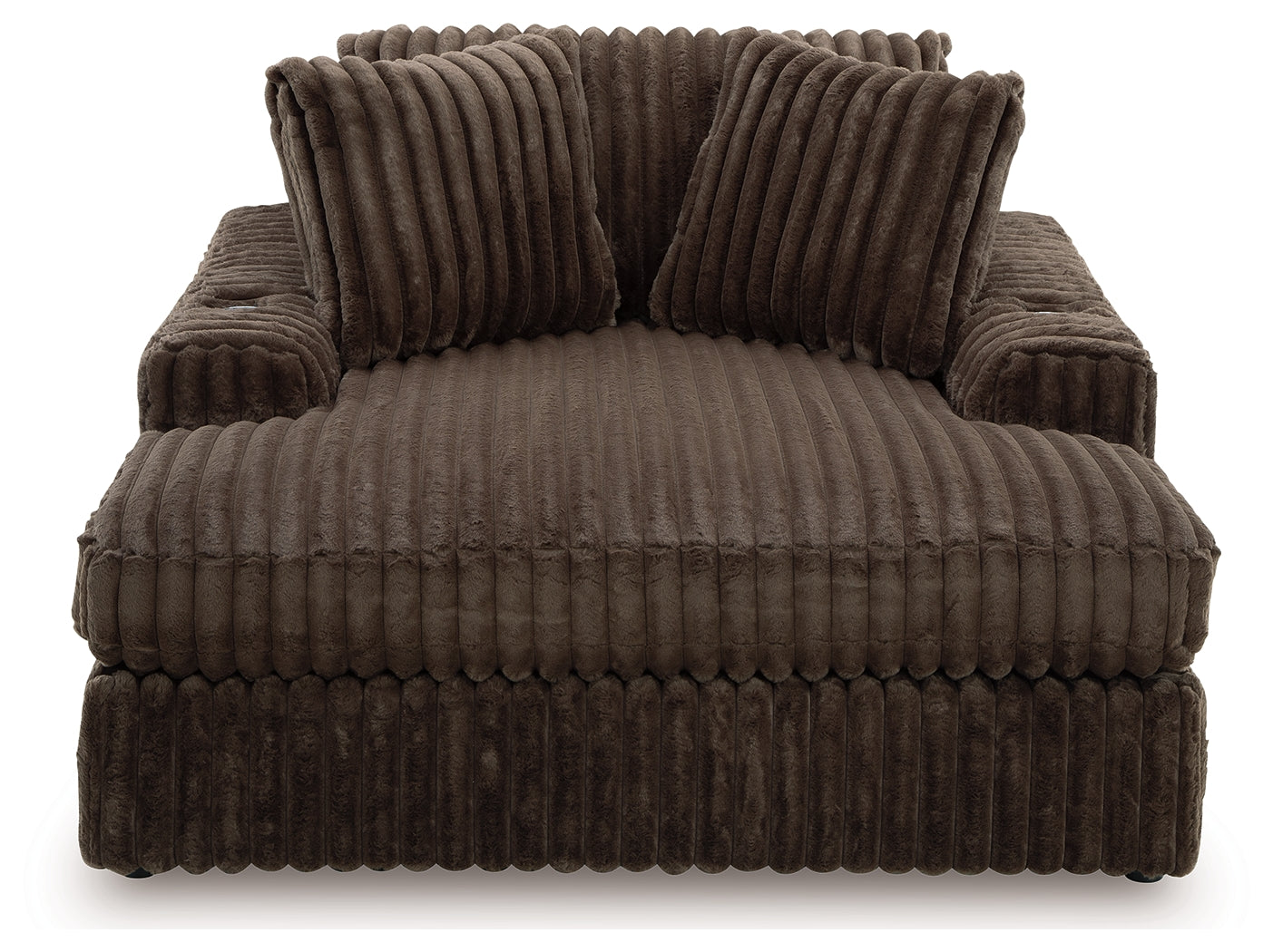 Midnight-Madness Loveseat, Oversized Chaise and Ottoman - 98104U3