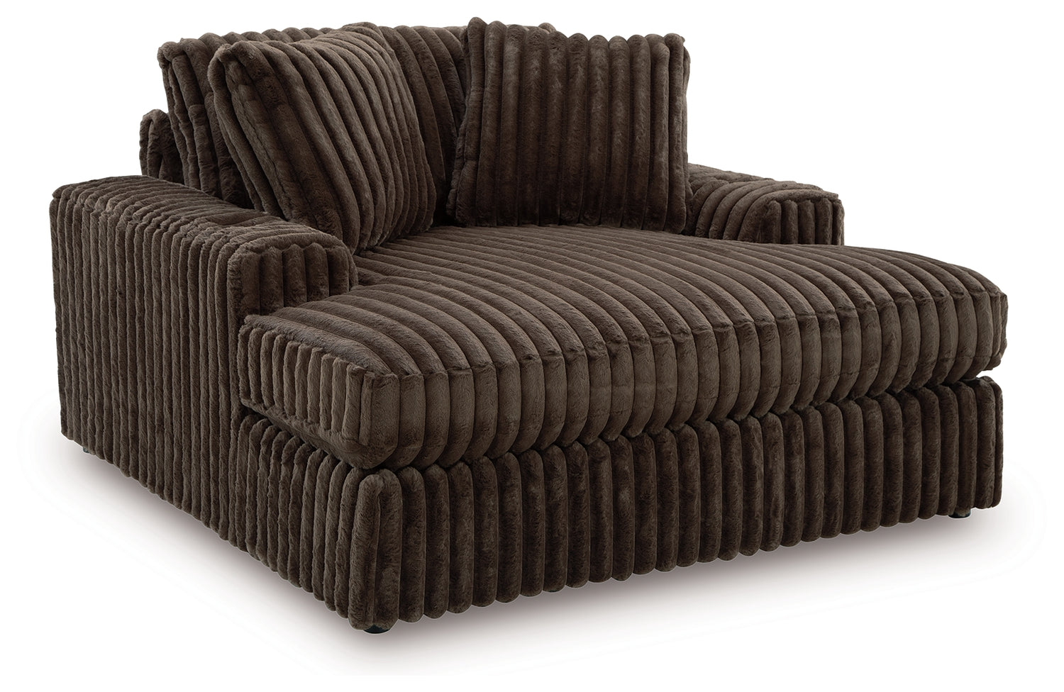 Midnight-Madness Loveseat, Oversized Chaise and Ottoman - 98104U3