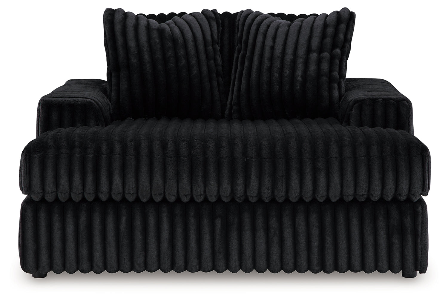 Midnight-Madness Onyx 2-Piece Sectional and Oversized Chaise - 98103U5