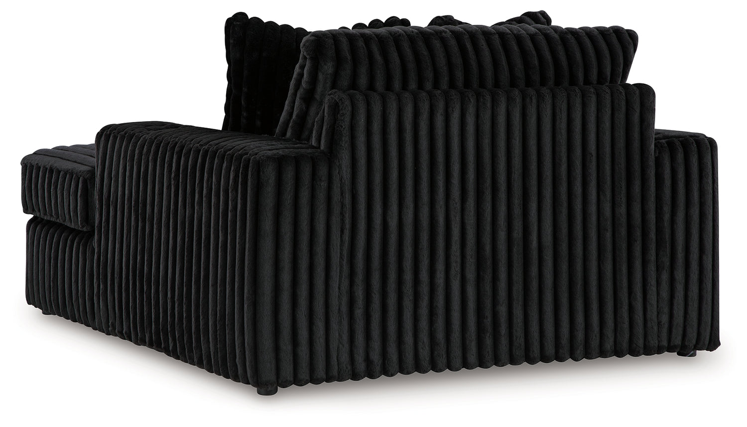 Midnight-Madness Onyx 3-Piece Sectional, Chaise and Oversized Accent Ottoman - 98103U1