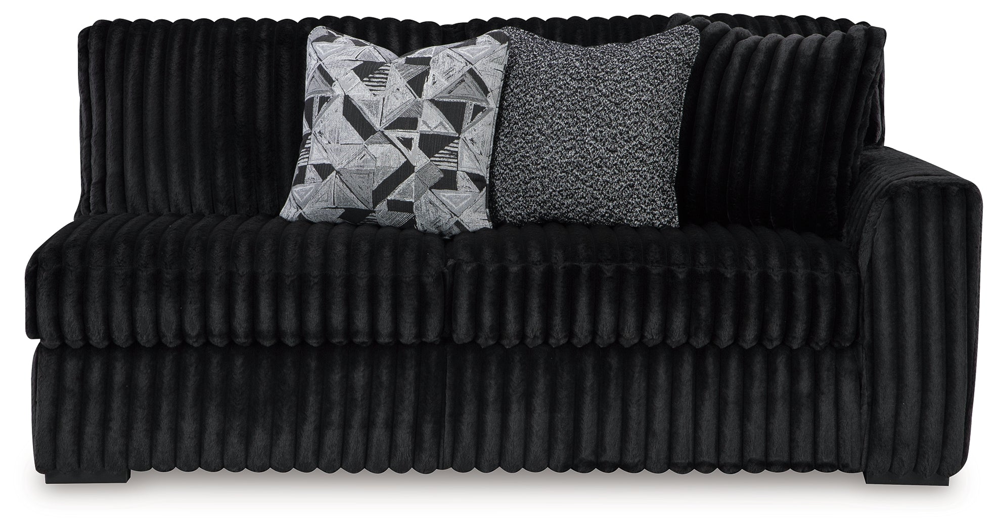Midnight-Madness Onyx 3-Piece Sectional with Chaise - 98103S10