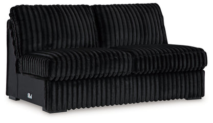 Midnight-Madness Onyx 3-Piece Sectional with Chaise - 98103S9