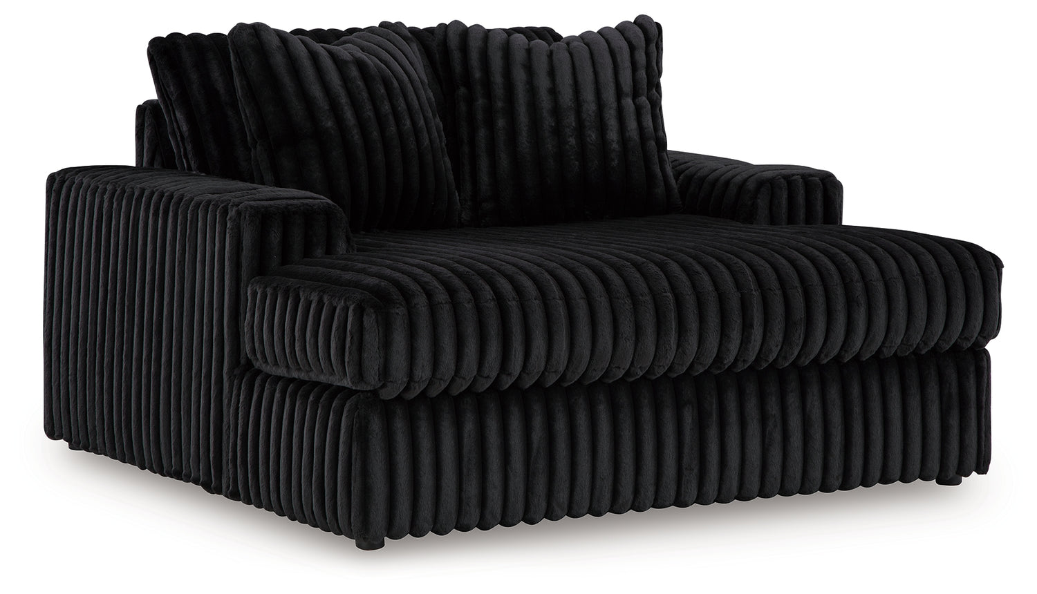 Midnight-Madness Onyx 4-Piece Sectional and Oversized Chaise - 98103U2