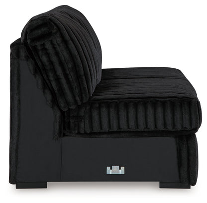 Midnight-Madness Onyx Armless Loveseat - 9810334