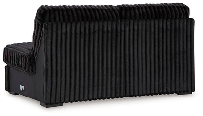 Midnight-Madness Onyx Armless Loveseat - 9810334