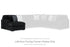 Midnight-Madness Onyx Left-Arm Facing Corner Chaise - 9810316