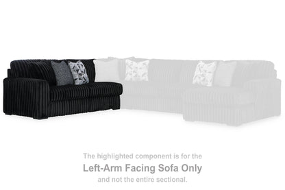 Midnight-Madness Onyx Left-Arm Facing Sofa - 9810366