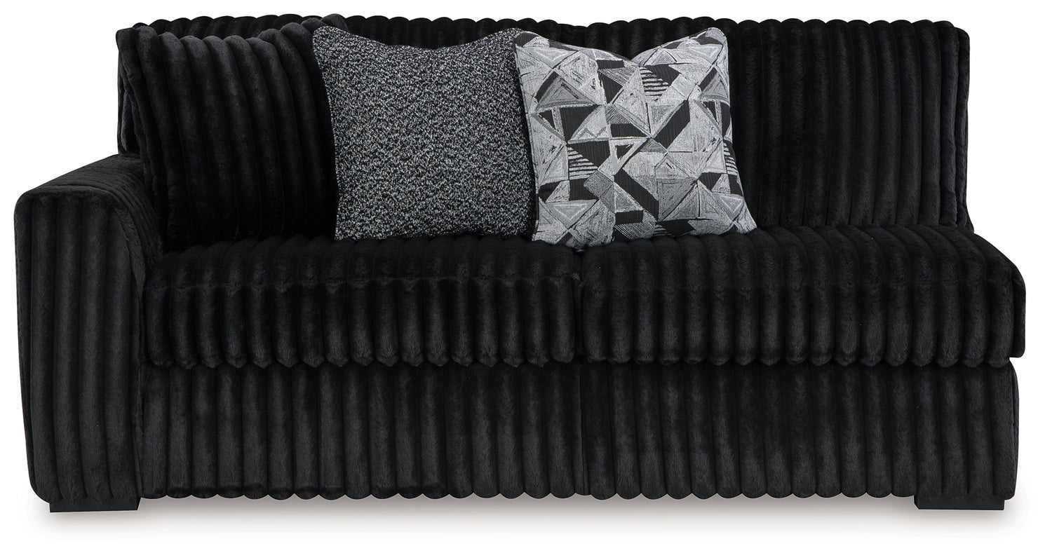 Midnight-Madness Onyx Left-Arm Facing Sofa - 9810366