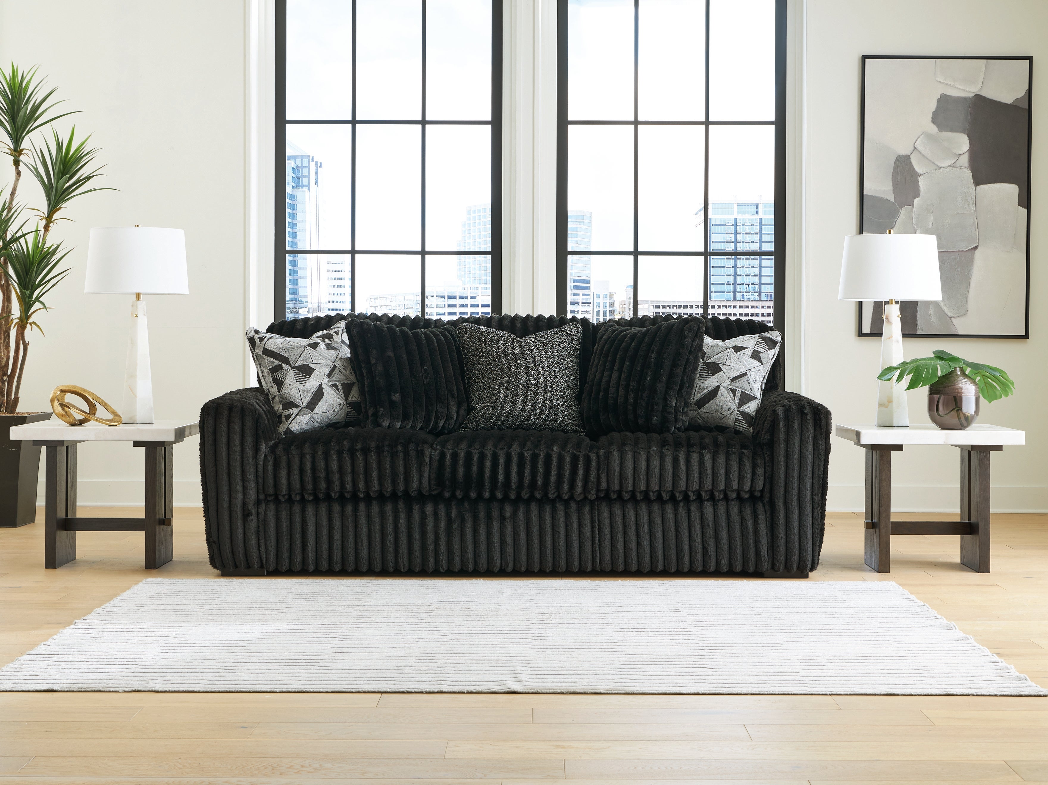 Midnight-Madness Onyx Sofa - 9810338