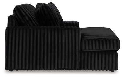 Midnight-Madness Oversized Chaise and Oversized Accent Ottoman - 98103U10