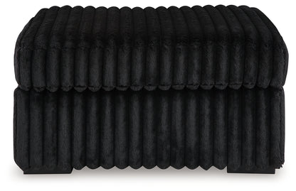 Midnight-Madness Oversized Chaise and Oversized Accent Ottoman - 98103U10
