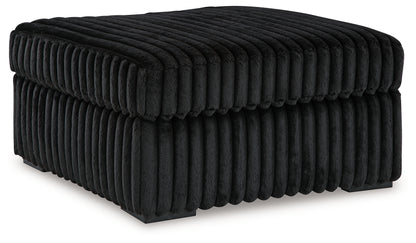 Midnight-Madness Oversized Chaise and Oversized Accent Ottoman - 98103U10