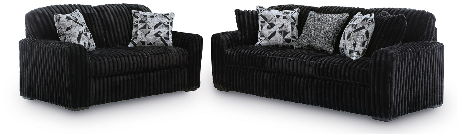 Midnight-Madness Sofa and Loveseat - 98103U9
