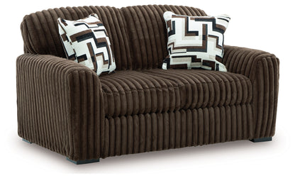Midnight-Madness Sofa, Loveseat and Oversized Accent Ottoman - 98104U2