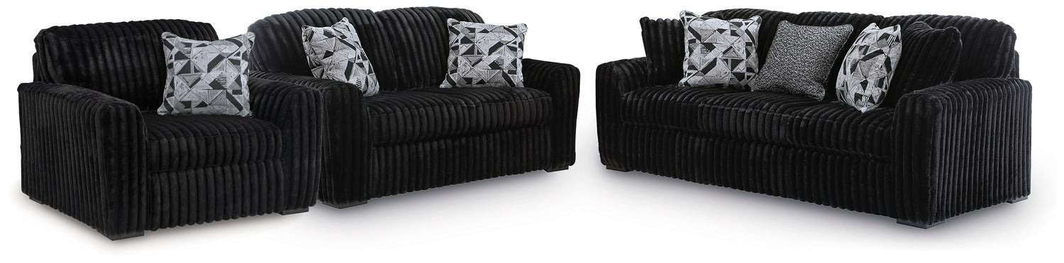 Midnight-Madness Sofa, Loveseat and Oversized Chair - 98103U14
