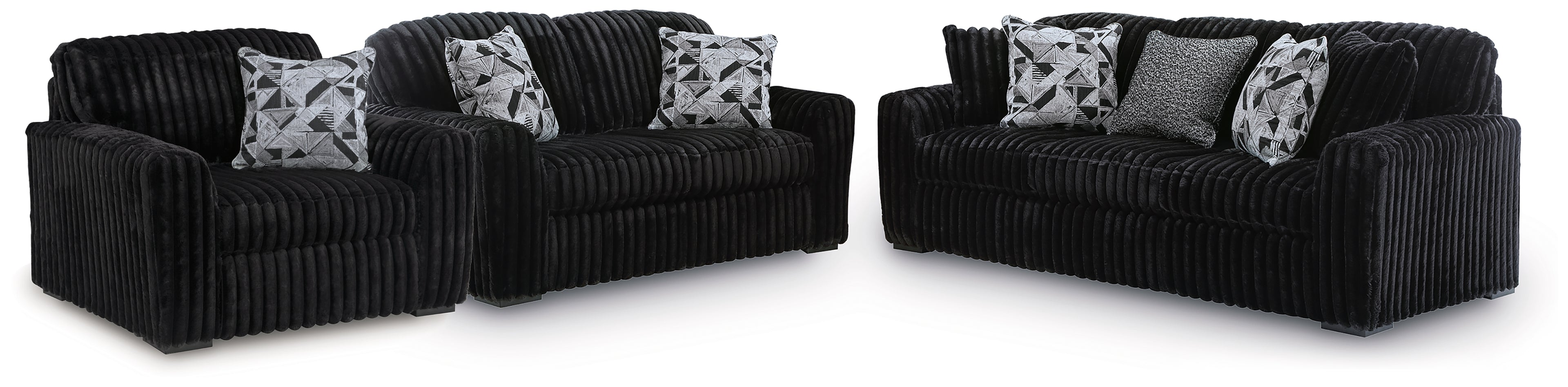 Midnight-Madness Sofa, Loveseat and Oversized Chair - 98103U14
