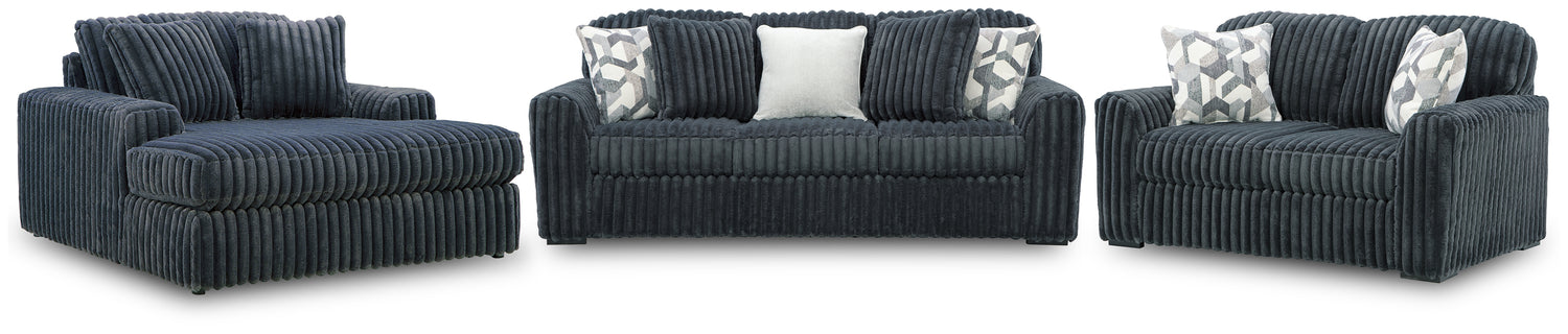 Midnight-Madness Sofa, Loveseat and Oversized Chaise - 98105U2