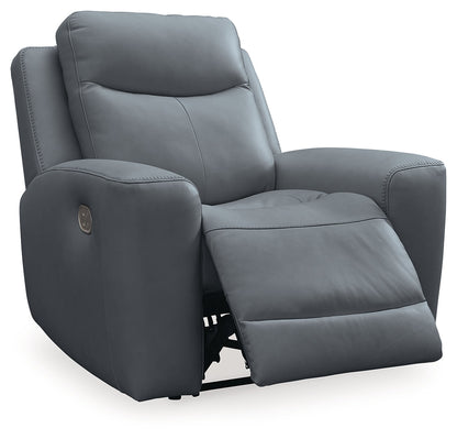 Mindanao Sofa, Loveseat and Recliner in Steel - PKG015551