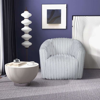 Mira Light Grey Velvet Swivel Chair - SCH03500301