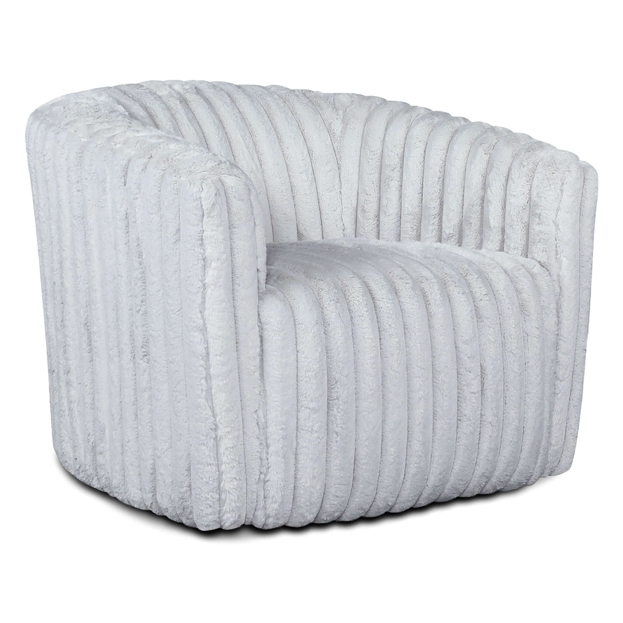 Mira Light Grey Velvet Swivel Chair - SCH03500301