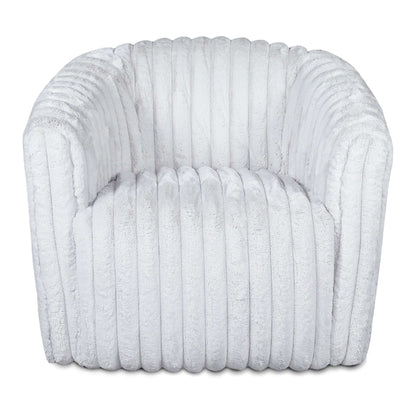 Mira White Velvet Swivel Chair - SCH03500302
