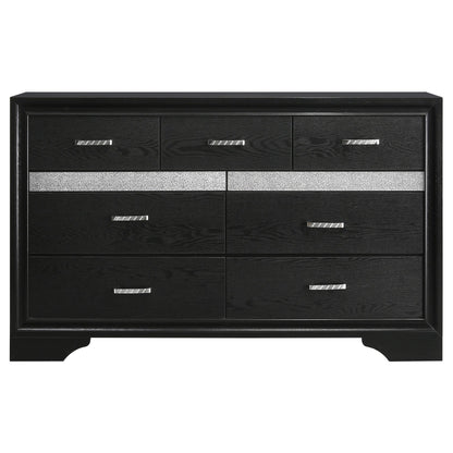 Miranda 4-piece California King Bedroom Set Black - 206360KW-S4