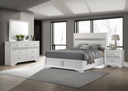 Miranda 4-piece California King Bedroom Set White - 205110KW-S4