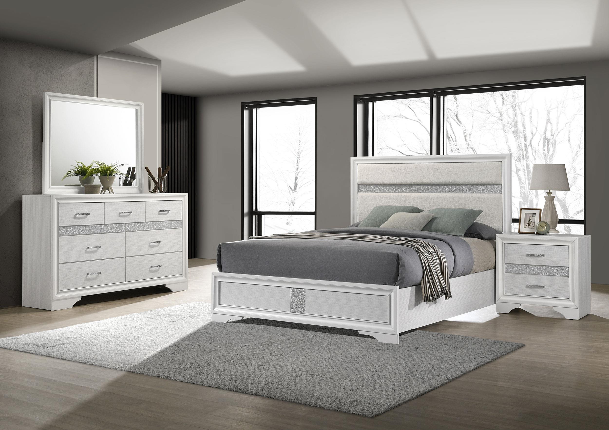 Miranda 4-piece Full Bedroom Set White - 205110F-S4
