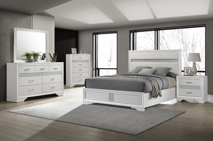 Miranda 4-piece Queen Bedroom Set White - 205110Q-S4