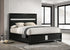 Miranda 55-inch Upholstered Eastern King Panel Bed Black - 206360KE