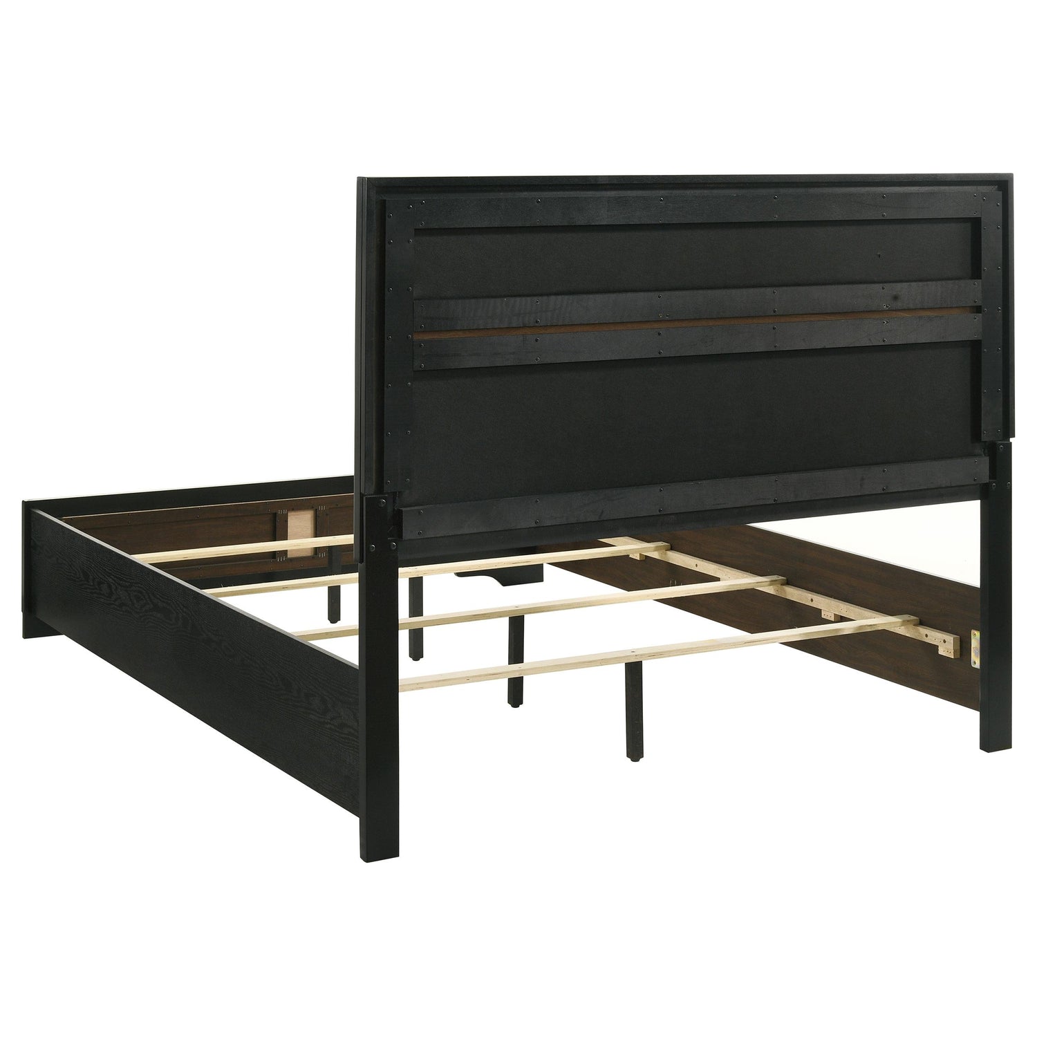 Miranda 55-inch Upholstered Eastern King Panel Bed Black - 206360KE