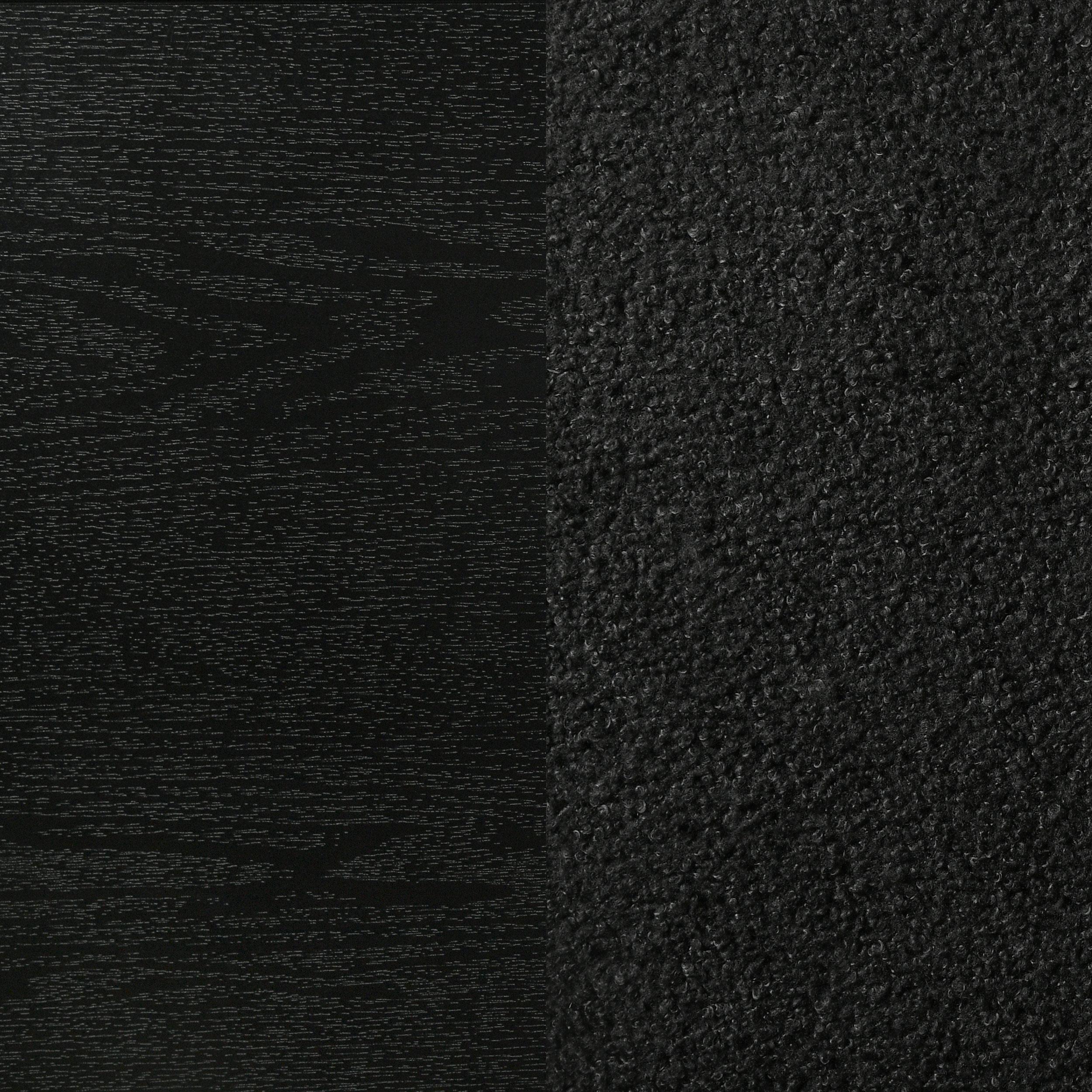 Miranda 55-inch Upholstered Eastern King Panel Bed Black - 206360KE