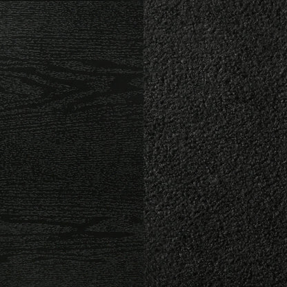 Miranda 55-inch Upholstered Eastern King Panel Bed Black - 206360KE