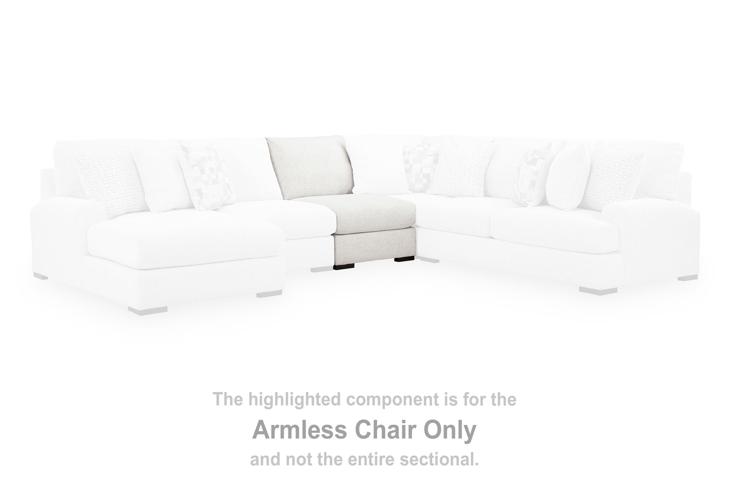Misty-Lakes Chalk Armless Chair - PC6690646