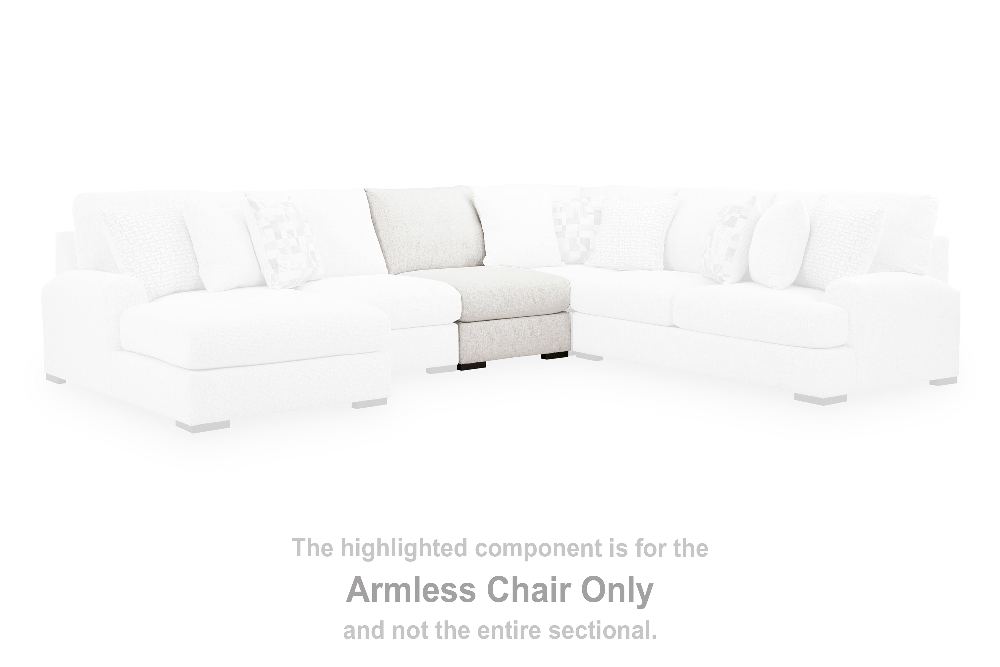 Misty-Lakes Chalk Armless Chair - PC6690646