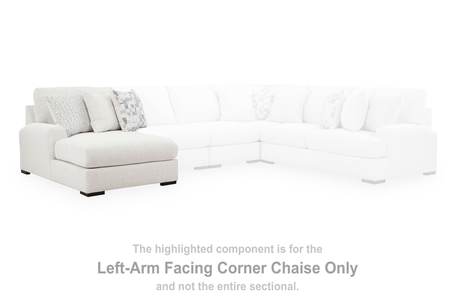 Misty-Lakes Chalk Left-Arm Facing Corner Chaise - PC6690616