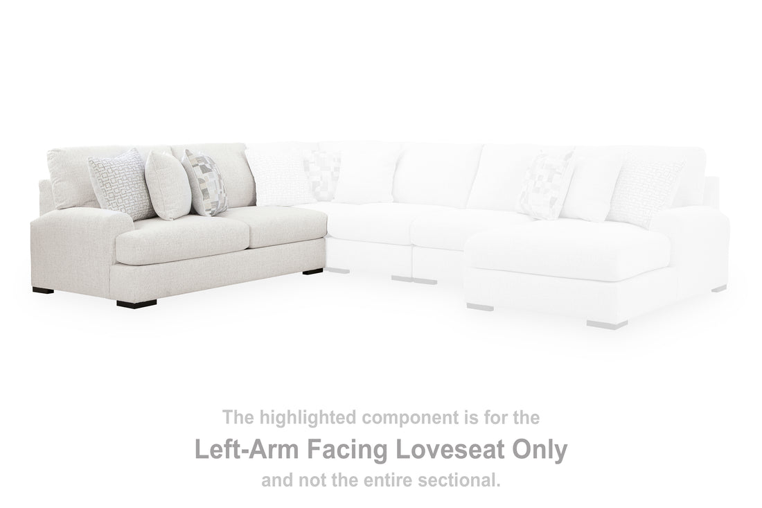 Misty-Lakes Chalk Left-Arm Facing Loveseat - PC6690655