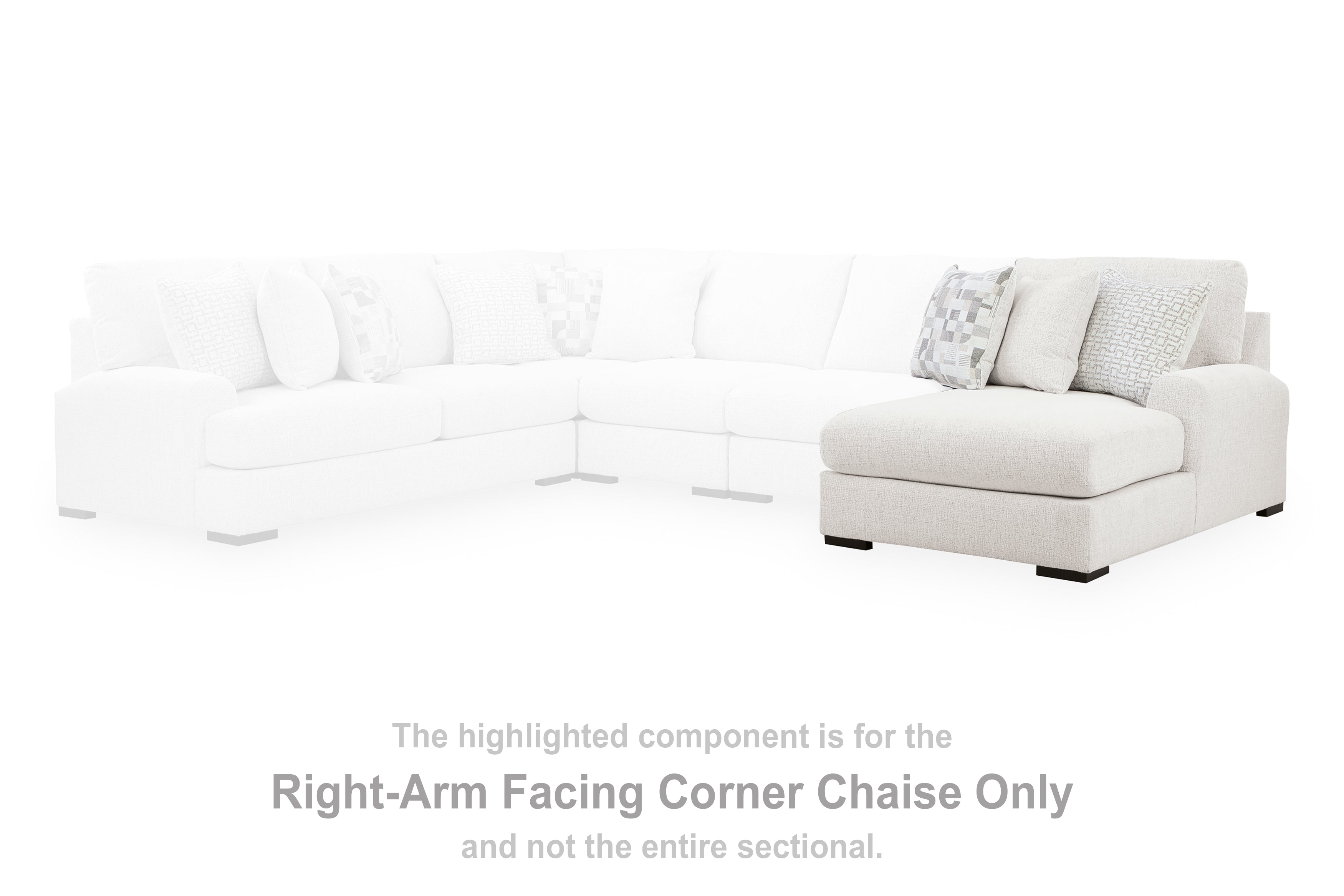Misty-Lakes Chalk Right-Arm Facing Corner Chaise - PC6690617