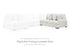 Misty-Lakes Chalk Right-Arm Facing Loveseat - PC6690656