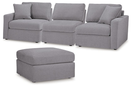Modmax  3-Piece Sectional and Ottoman - 92104U4