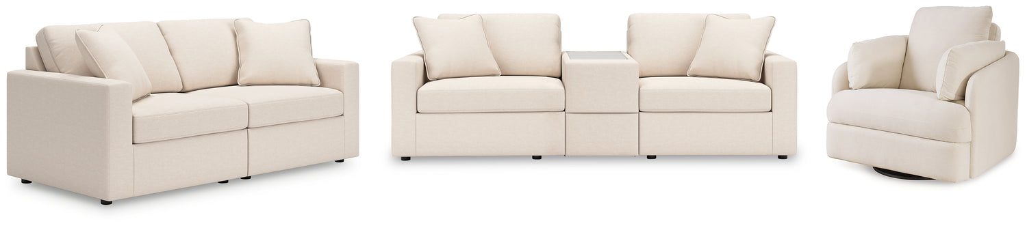 Modmax  3-Piece Sectional Sofa, 2-Piece Sectional Loveseat and Swivel Glider Recliner - 92103U23