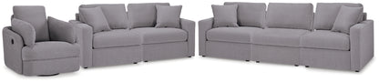 Modmax  3-Piece Sectional Sofa, 2-Piece Sectional Loveseat and Swivel Glider Recliner - 92104U21