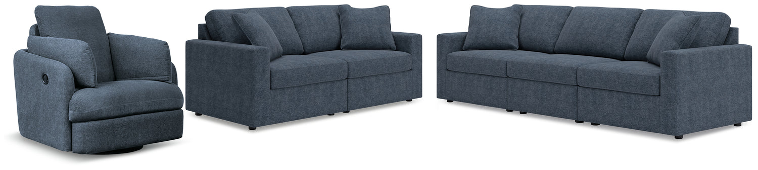 Modmax  3-Piece Sectional Sofa, 2-Piece Sectional Loveseat and Swivel Glider Recliner - 92121U21