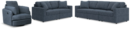 Modmax  3-Piece Sectional Sofa, 2-Piece Sectional Loveseat and Swivel Glider Recliner - 92121U21