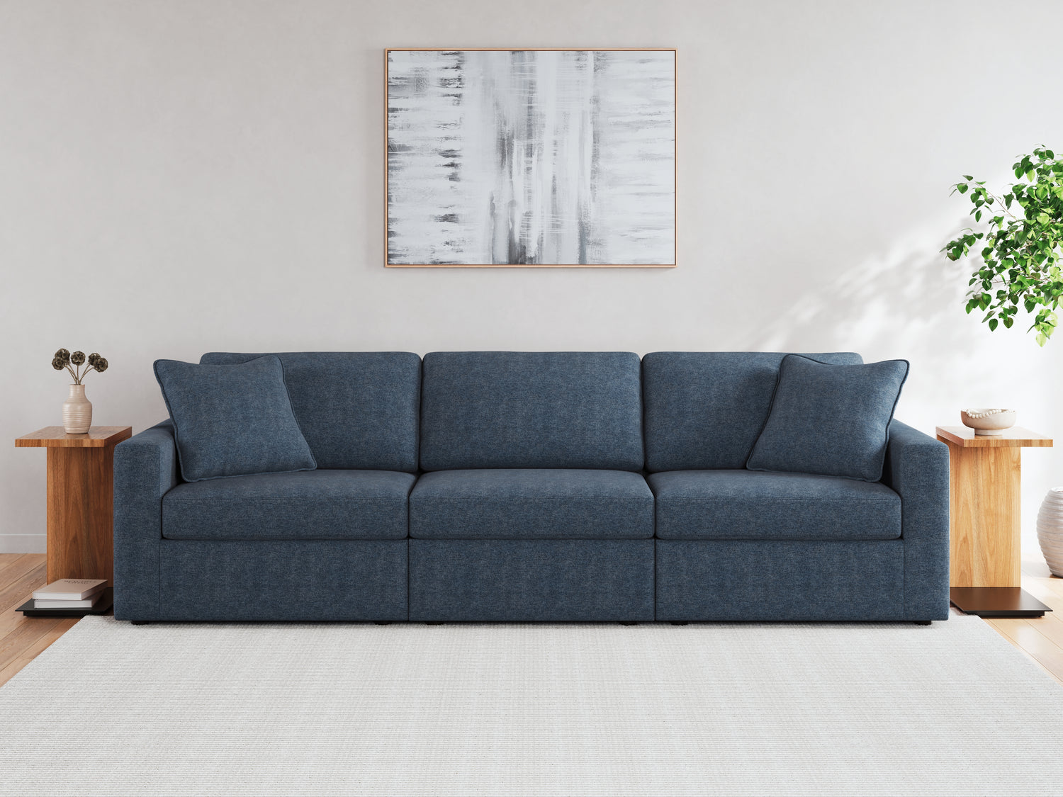 Modmax  3-Piece Sectional Sofa, 2-Piece Sectional Loveseat and Swivel Glider Recliner - 92121U21