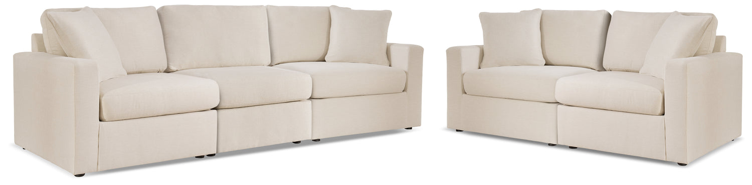 Modmax  3-Piece Sectional Sofa and 2-Piece Sectional Loveseat - 92103U20