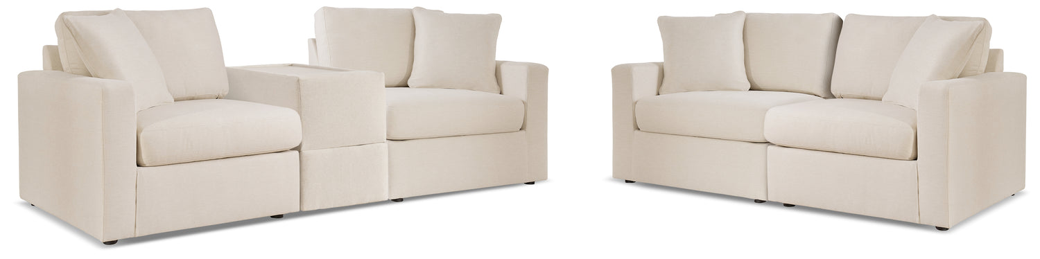 Modmax  3-Piece Sectional Sofa and 2-Piece Sectional Loveseat - 92103U22