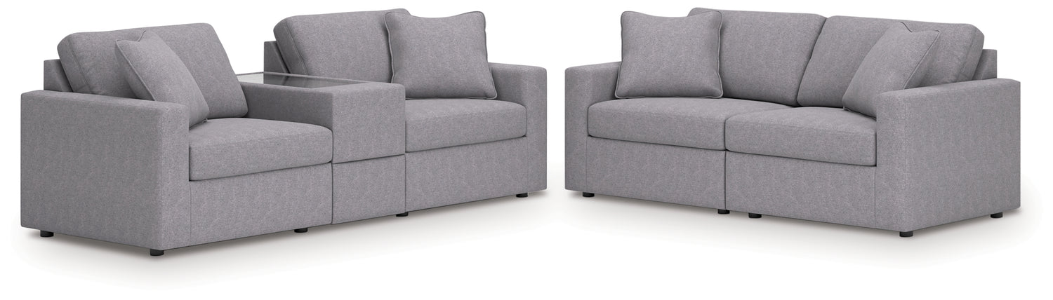Modmax  3-Piece Sectional Sofa and 2-Piece Sectional Loveseat - 92104U22
