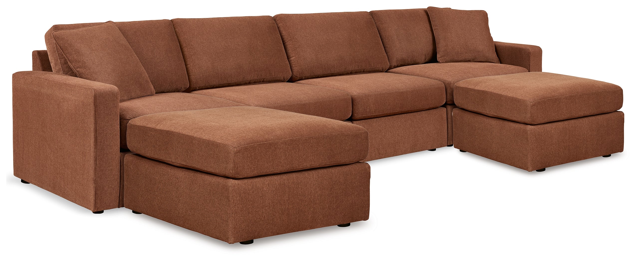 Modmax  4-Piece Sectional and 2 Ottomans - 92102U1